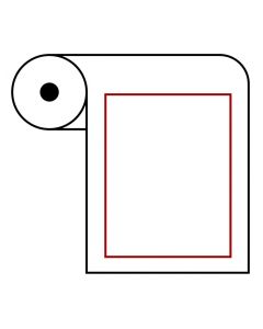 ABE-6095 Blank Thermal Labels 60mm W x 95mm L, small core