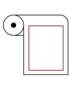 ABE-5840 Blank Thermal Labels, 58mm W x 40mm L